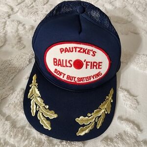 Pautzke's Navy Blue Cap with Gold Embroidery